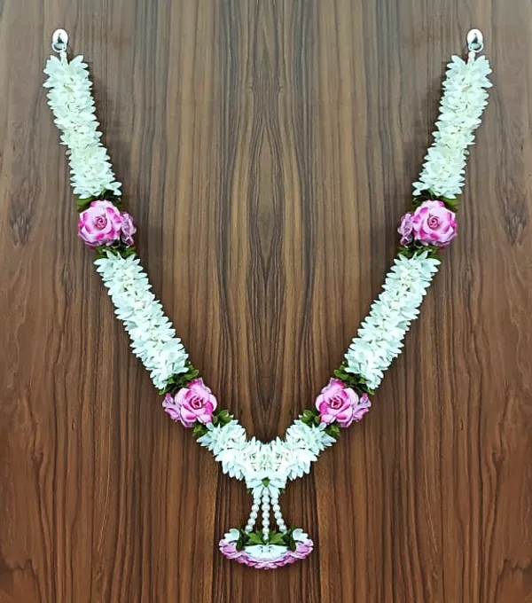 Pink_Floral_Garland_Handmade_Spiritual_Decoration_Mala
