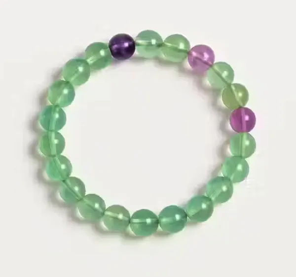 Unisex_Light_Green_Natural_Fluorite_Healing_Bracelet