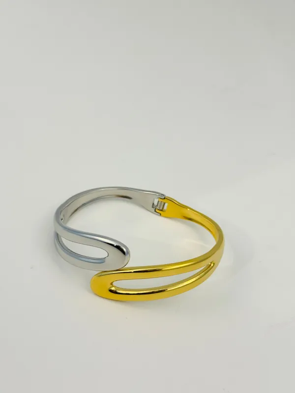 18K_Gold_Plated_Stainless_Steel_Dual-Tone_Bracelet_|_Anti-Tarnish_&_Waterproof