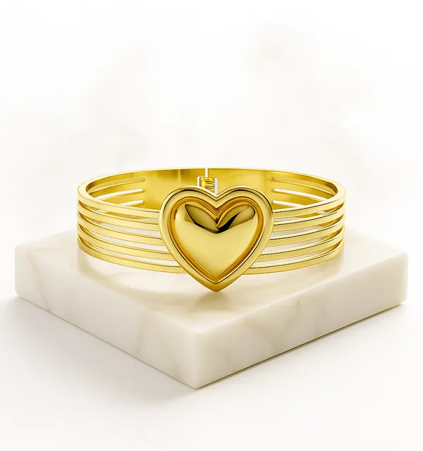 Golden_Heartline_Glow_Bracelet_For_Women