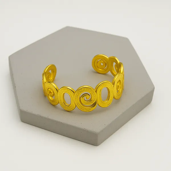 18K_Gold_Plated_Stainless_Steel_Spiral_Swirl_Cuff_Bracelet_|_Anti-Tarnish,_Waterproof_&_Adjustable