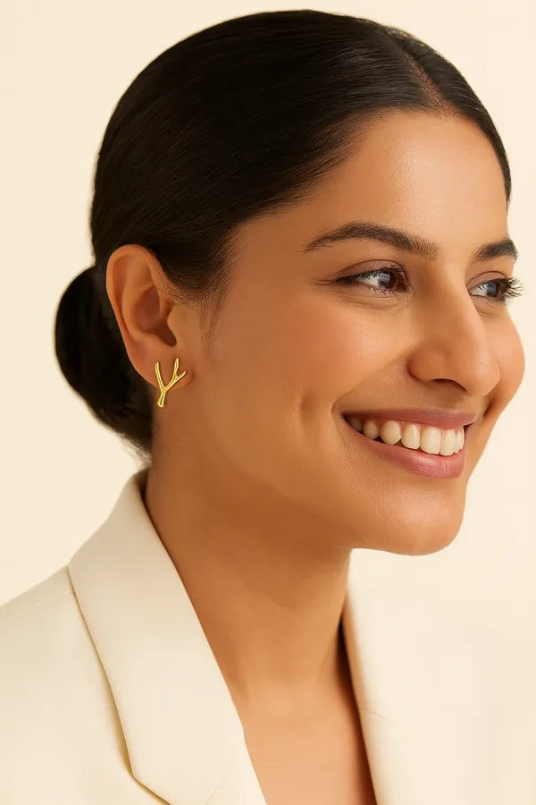 Golden_Coral_Bloom_Studs_For_Women