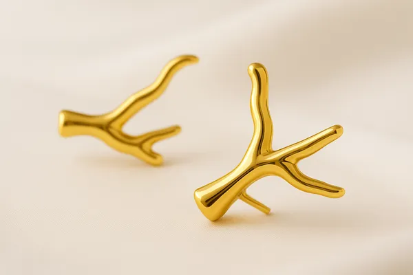 Golden_Coral_Bloom_Studs_For_Women