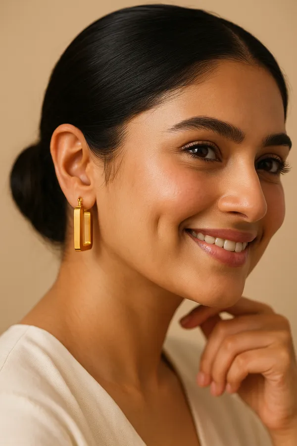 Golden_Aureus_Bold_Rectangle_Hoop_Earrings_For_Women