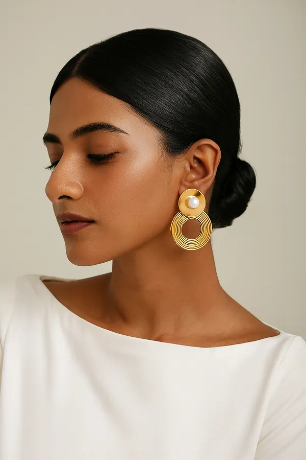 Golden_Orbit_Pearl_Hoop_Earrings_For_Women