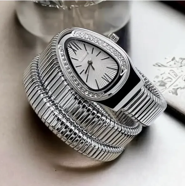Ziwels_Premium_Silver_Snake_Coil_Watch_for_Women_Triple_Wrap_Design_with_Crystal-Studded_Oval_Dial