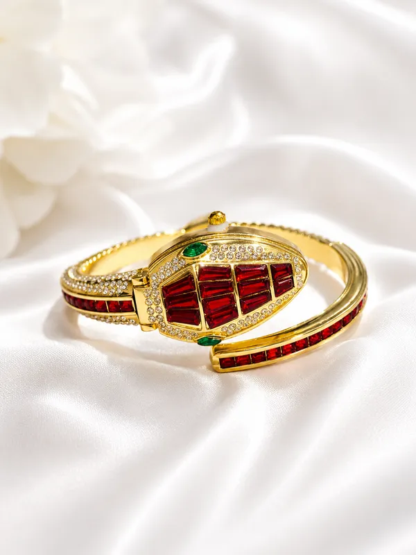 Luxury_Ruby_Snake_Head_Hidden_Dial_Bracelet_Watch_for_Women_|_Red_Crystal_Serpent_Bangle_Watch_|_Premium_Designer_Analog_Watch