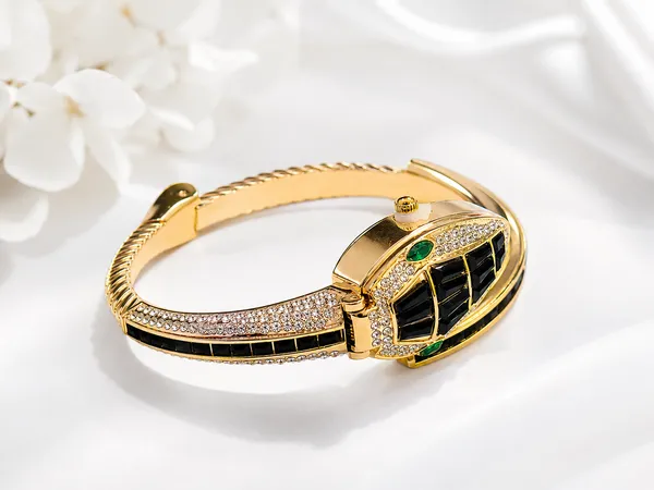 Luxury_Snake_Head_Hidden_Dial_Bracelet_Watch_for_Women_|_Black_Crystal_Serpent_Design_Gold_Bangle_Watch_|_Premium_Fashion_Analog_Watch