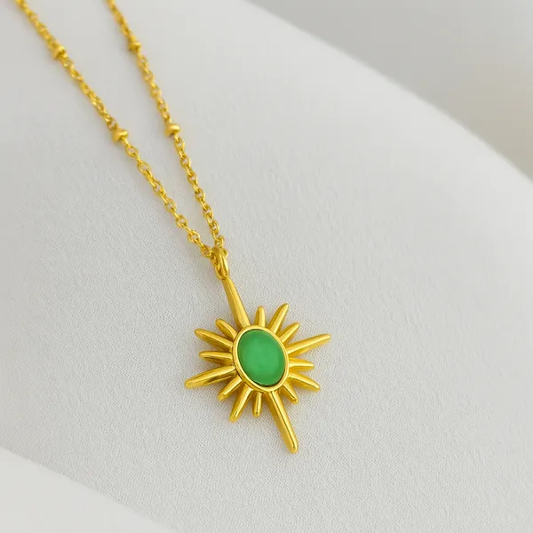 Emerald_Sunburst_Necklace_For_Women