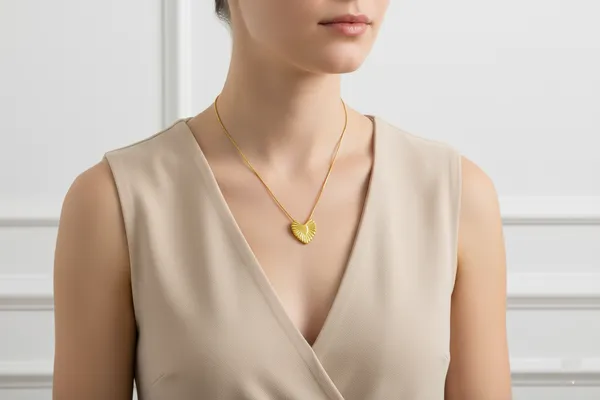 Golden_Eternal_Glow_Heart_Pendant_Necklace_For_Women