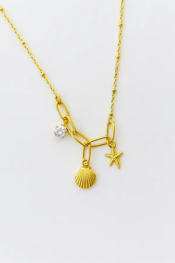 Golden_Ocean_Charms_Necklace_For_Women