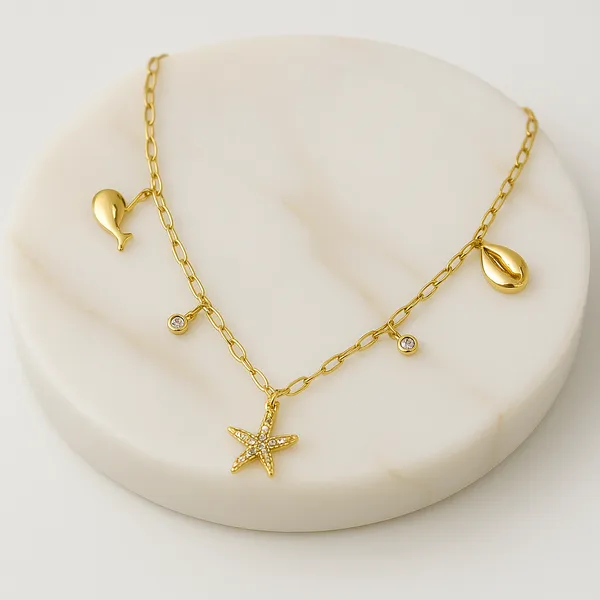 18K_Gold_Plated_Stainless_Steel_Ocean_Charm_Starfish_Necklace_|_Anti-Tarnish,_Waterproof_&_Hypoallergenic