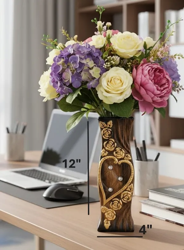 Wooden_Brown_Ceramic_Premium_Vase_For_Home_Decor_(W_4_X_H_12_In)