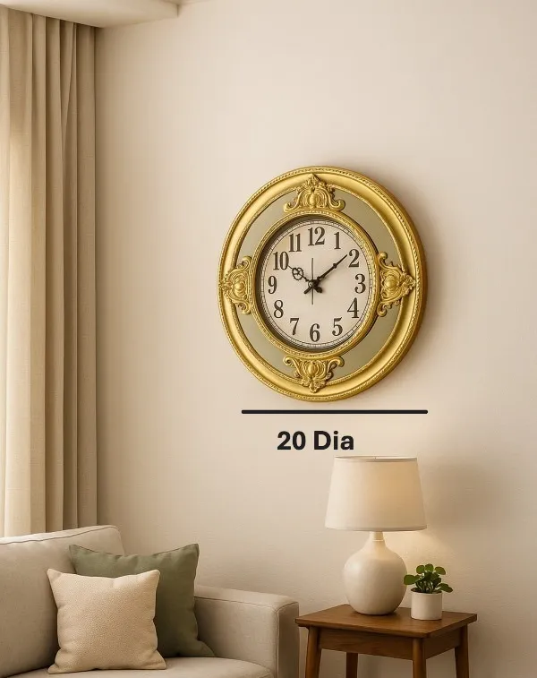 Gold_Fiber_Plain_Wall_Clock_(25_In._Dia)