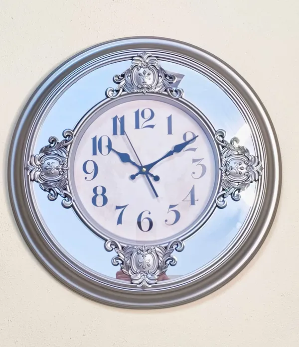 Silver_Fiber_Plain_Wall_Clock_(20_In._Dia)