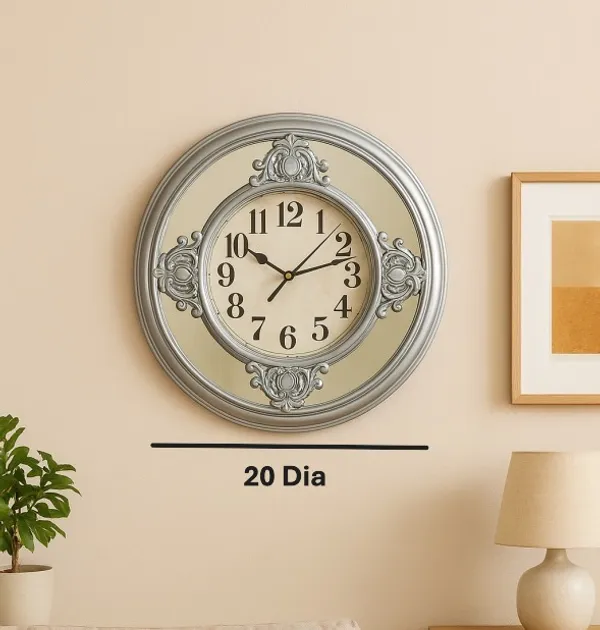 Silver_Fiber_Plain_Wall_Clock_(20_In._Dia)