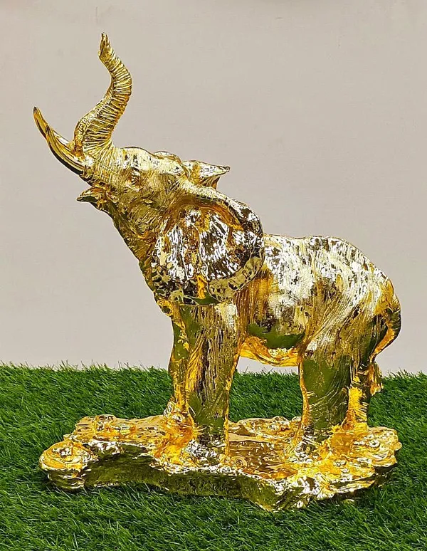 Gold_Resin_Decorative_Elephant_Statue_(H_20_X_W_16_In)