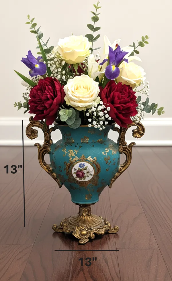 Blue_&_Gold_Resin_Premium_Vase_For_Home_Decor_(H_13_X_W_13_In)