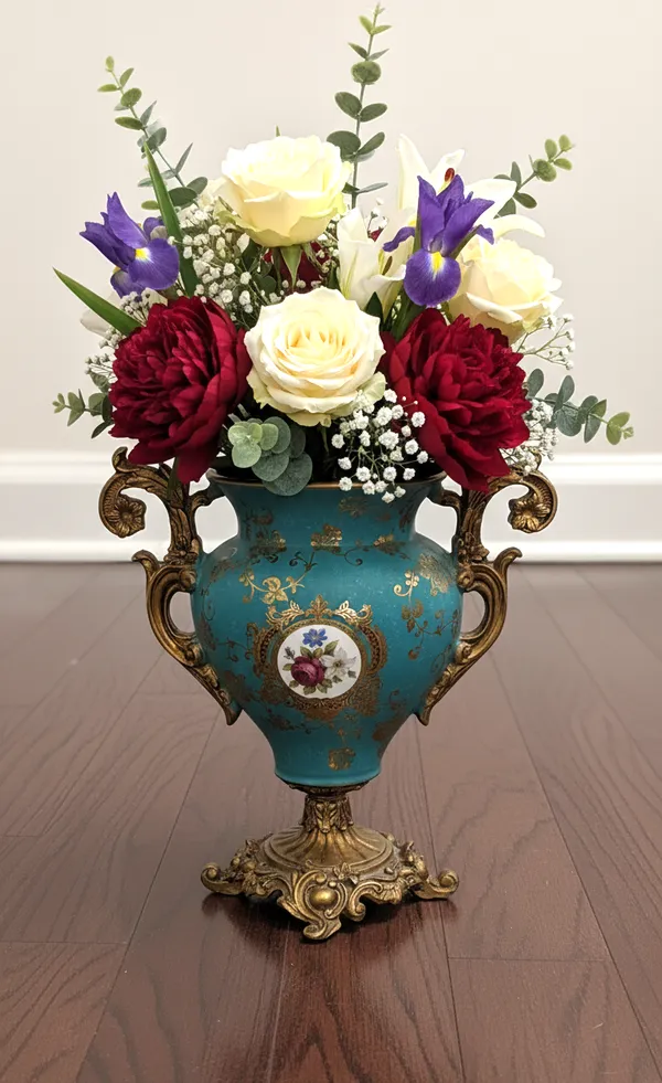 Blue_&_Gold_Resin_Premium_Vase_For_Home_Decor_(H_13_X_W_13_In)