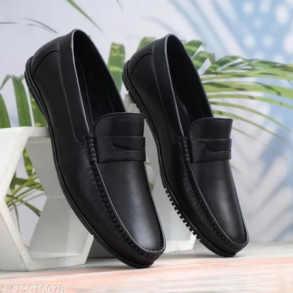 Black_Synthetic_Leather_Slip_On_Loafer_|_For_Mens