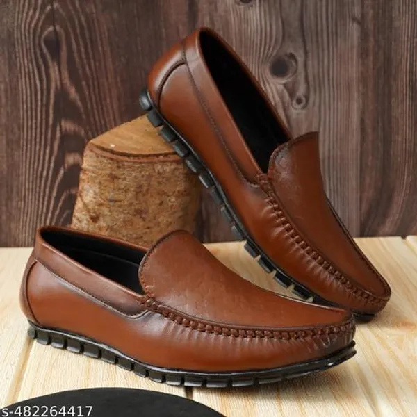 Tan_Synthetic_Leather_Slip_On_Loafer_|_For_Mens