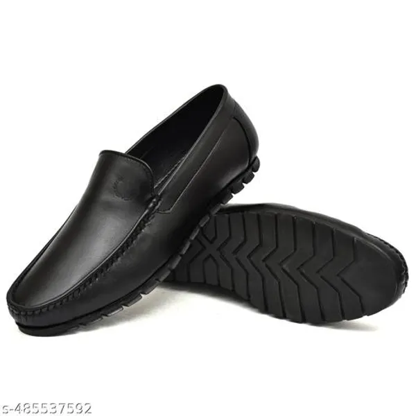 Black_Synthetic_Leather_Slip_On_Loafer_|_For_Mens