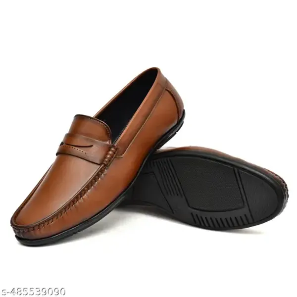 Tan_Synthetic_Leather_Slip_On_Loafer_|_For_Mens