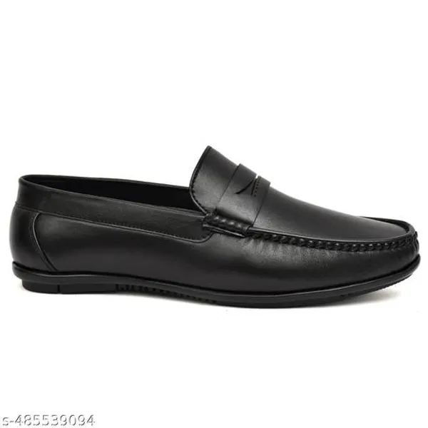 Black_Synthetic_Leather_Slip_On_Loafer_|_For_Mens