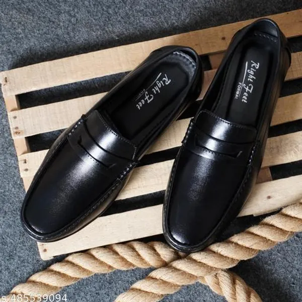 Black_Synthetic_Leather_Slip_On_Loafer_|_For_Mens
