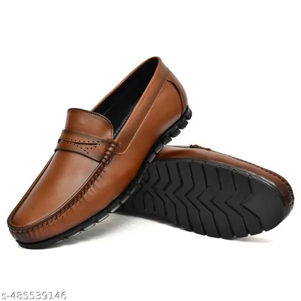 Tan_Synthetic_Leather_Slip_On_Loafer_|_For_Mens