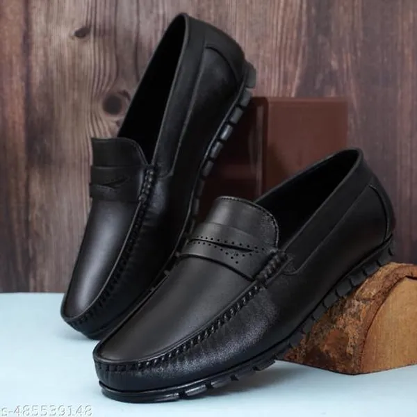 Black_Synthetic_Leather_Slip_On_Loafer_|_For_Mens