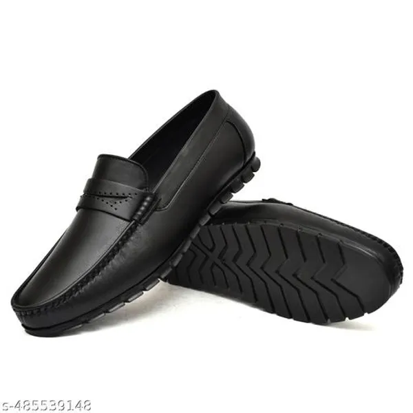 Black_Synthetic_Leather_Slip_On_Loafer_|_For_Mens