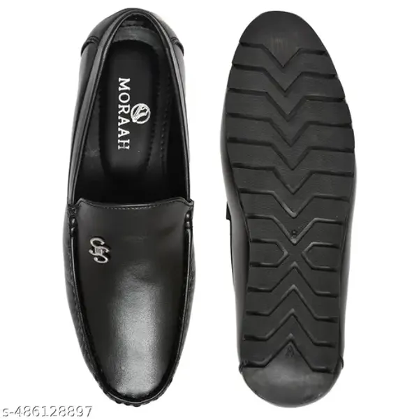 Black_Synthetic_Leather_Slip_On_Loafer_|_For_Mens