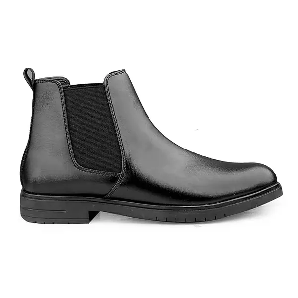 Black_Leather_Chelsea_Boots_for_Men_|_Trendy_Slip-On_Ankle_Boots_|_Comfortable_&_Durable_Daily_Wear