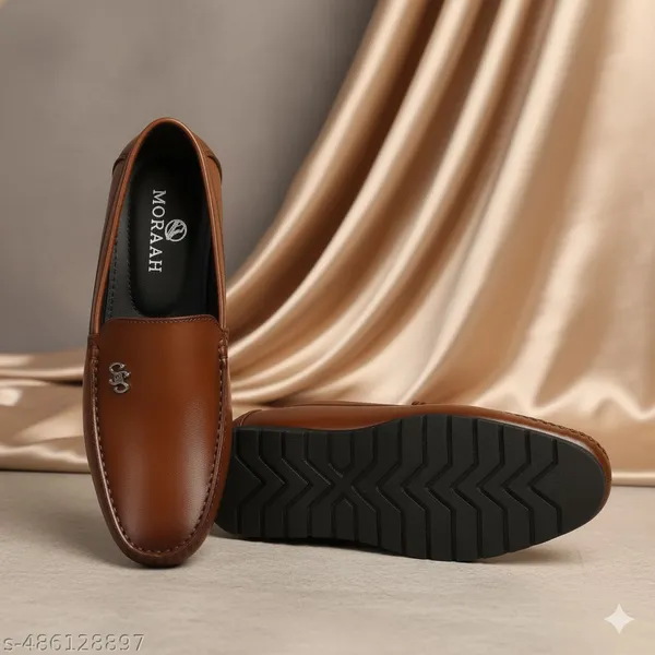 Tan_Synthetic_Leather_Slip_On_Loafer_|_For_Mens