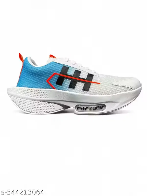 White_Faux_Leather_Lace_Up_Sneakers_|_For_Mens