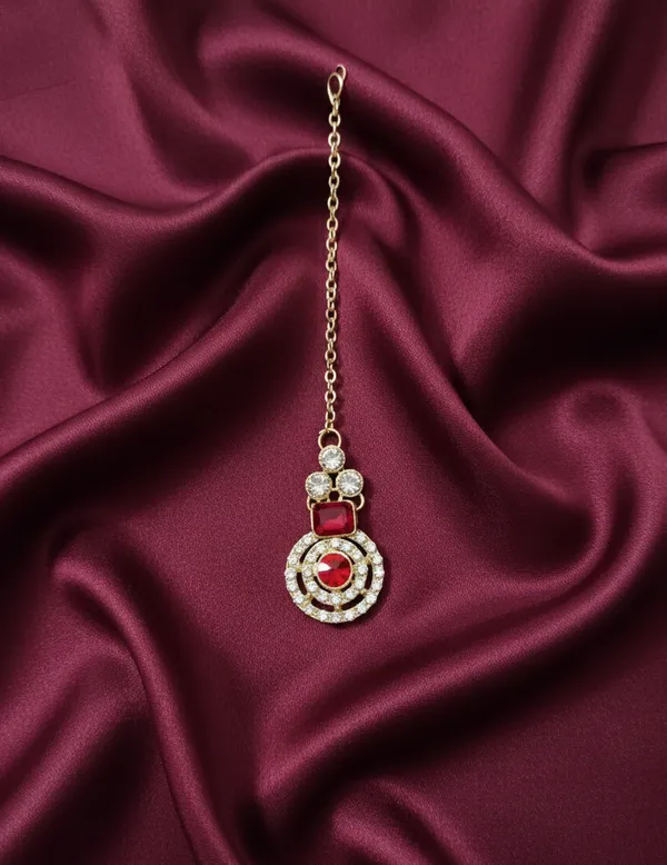 Red_Crystal_shine_necklace_designer_set_For_Women