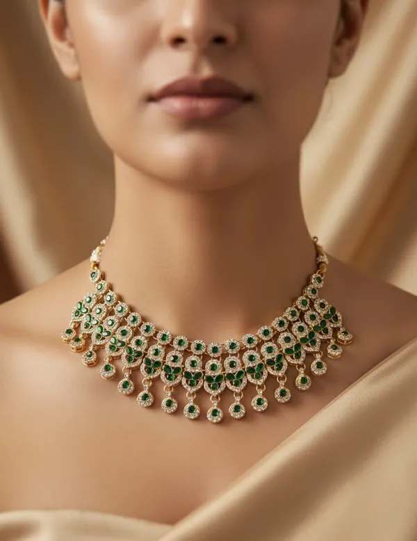 Green_Exclusive_Party_Wear_Necklace_For_Women