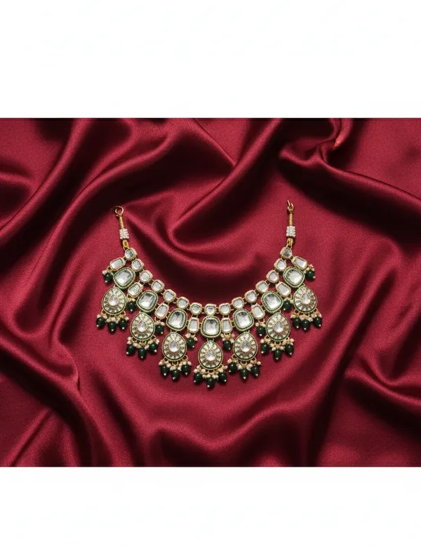 Green_KUNDAN_POLKI_NECKLACE_SET_For_Women
