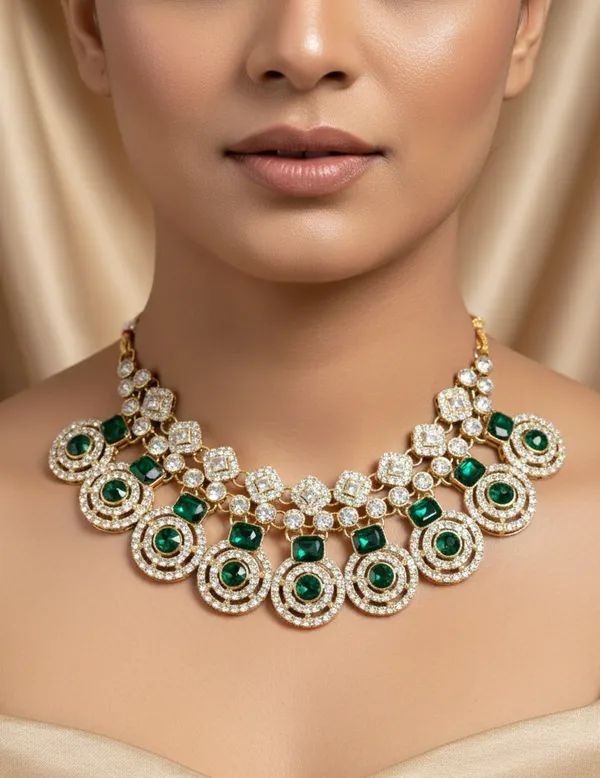 Green_Luxury_Crystal_Necklace_For_Women