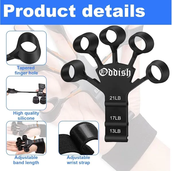Full_Black_Finger_Gripper_With_R_Shape_Adjustable_Spring_Counter_Hand_Grip_Fitness_For_Men_And_Women