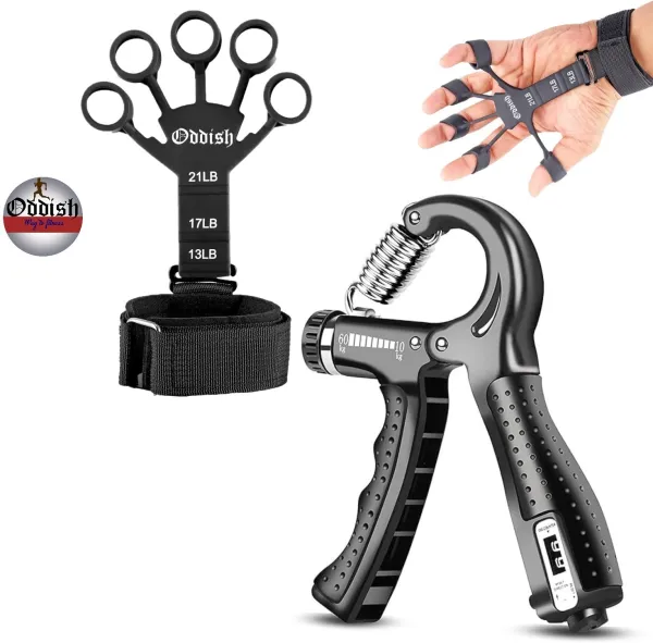 Full_Black_Finger_Gripper_With_R_Shape_Adjustable_Spring_Counter_Hand_Grip_Fitness_For_Men_And_Women