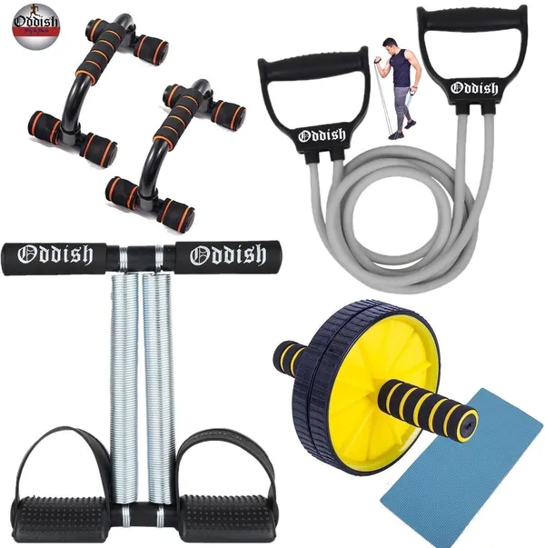 Multicolor_12_Inch_Tummy_Trimmer_And_Pushup_Bar_Toning_Tube_With_Abdominal_Wheel_For_Men_And_Women