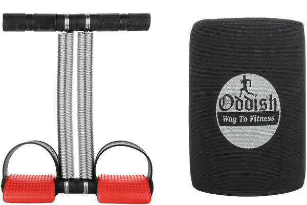 Black_And_Silver_Double_Spring_Tummy_Trimmer_With_Sweat_Belts_Home_Gym_For_Men_And_Women