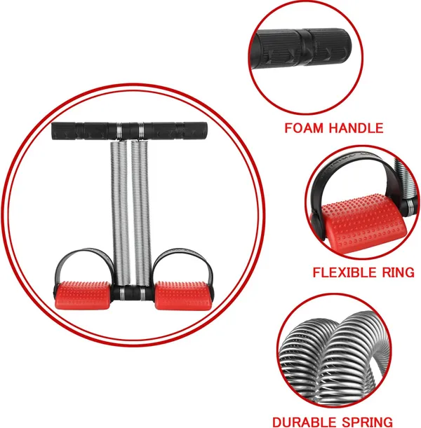 Black_And_Silver_Double_Spring_Tummy_Trimmer_With_Sweat_Belts_Home_Gym_For_Men_And_Women
