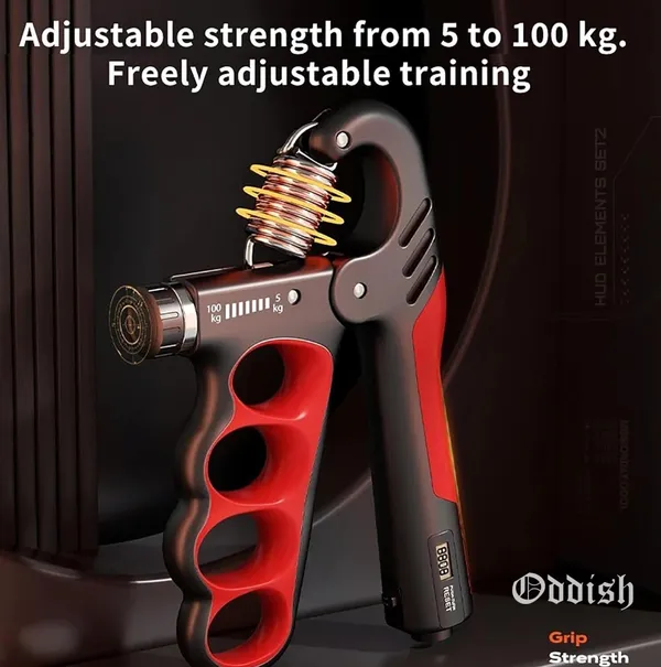 Black_And_Red_R_Shape_5_Kg_To_100_Adjustable_Spring_Counter_Hand_Grip_Fitness_For_Men_And_Women