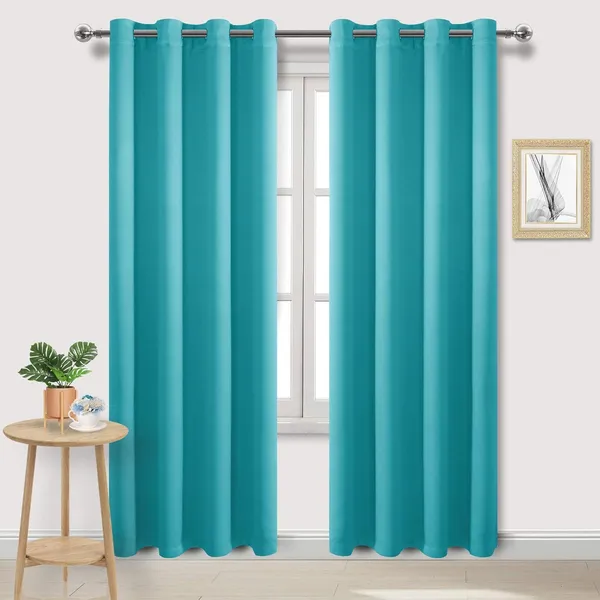 Aqua_Triple-Weaved_Blackout_Curtains,_Light_Blocking,_Thermal_Insulated,_Noise_Reducing,_213_Cm_X_142_Cm,_2_Panels_(Window_(5Ft))