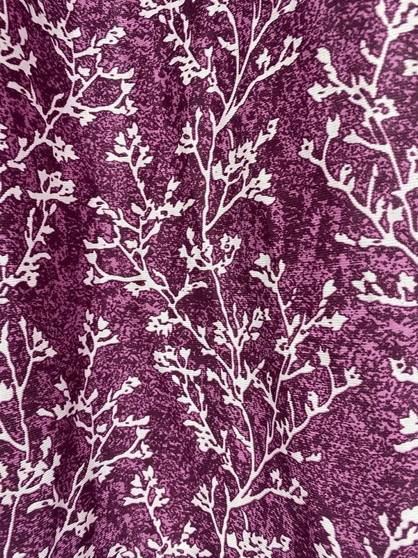 Wine_Elegant_Floral_Print_Polyester_Door_Curtains_Set_Of_2_Pcs,_Wine_Color_With_Eyelet_Design,_Room_Darkening_Drapes_Door_7X4_(Wine)