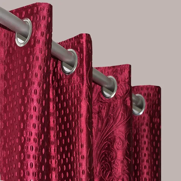 Maroon_Door_Curtains_7_X_4_Feet_(Set_Of_2)_Plain_Embossed_Design_Room_Darkening_Thermal_Insulated_Eyelet_Curtains_For_Living_Room_&_Bedroom_Elegant_Home_Decor(Maroon)