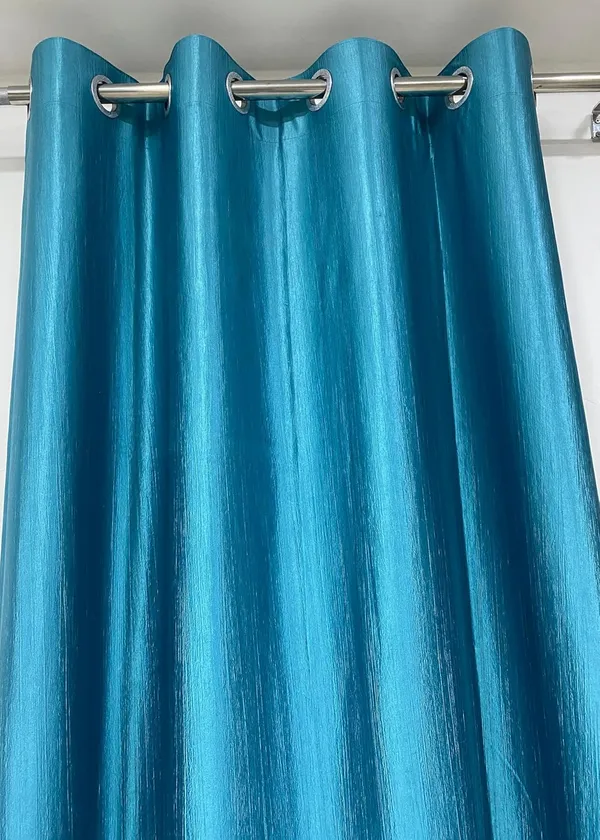 Aqua_Royal_Silky_Polyester_Grommet_Door_Curtain